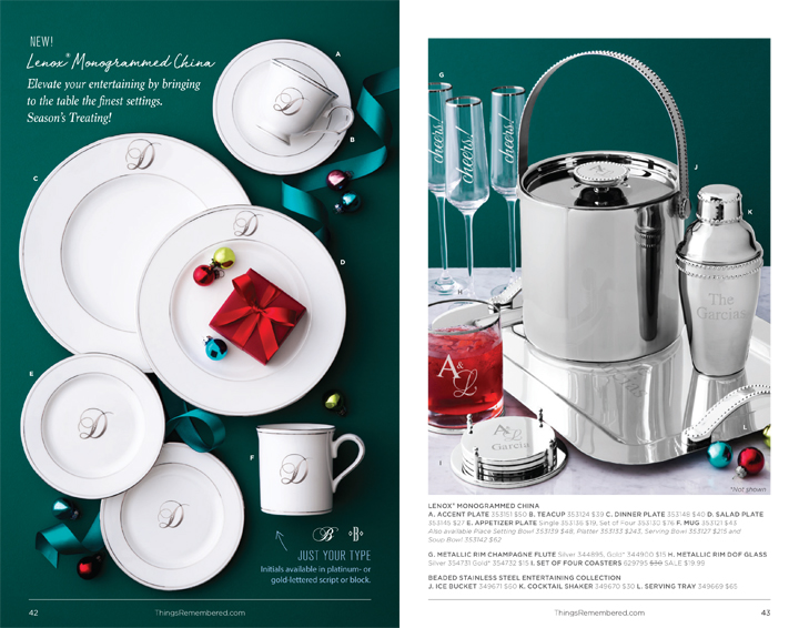 Things Remembered Holiday Catalog