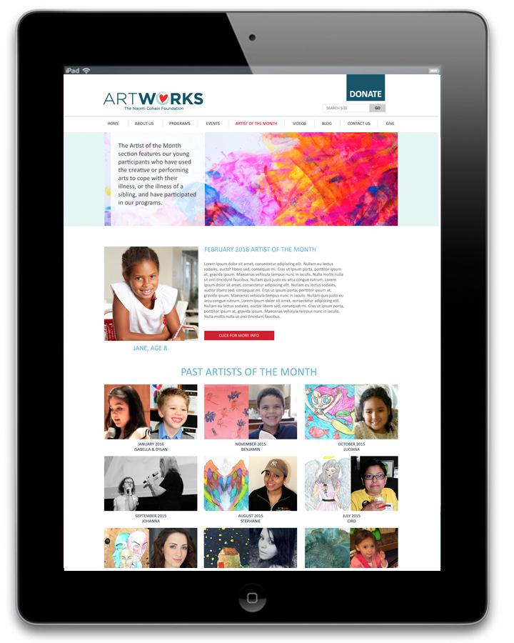 Artworks Foundation Website