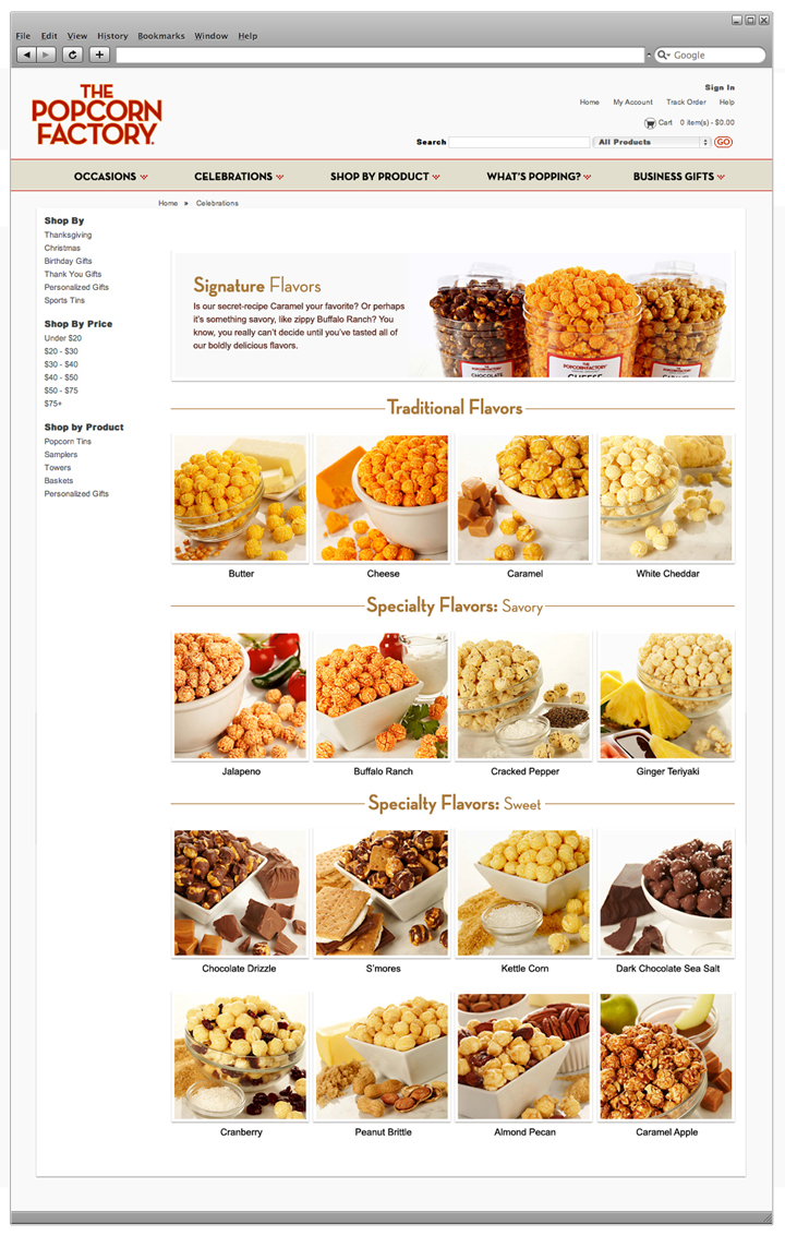 Popcorn Factory Website